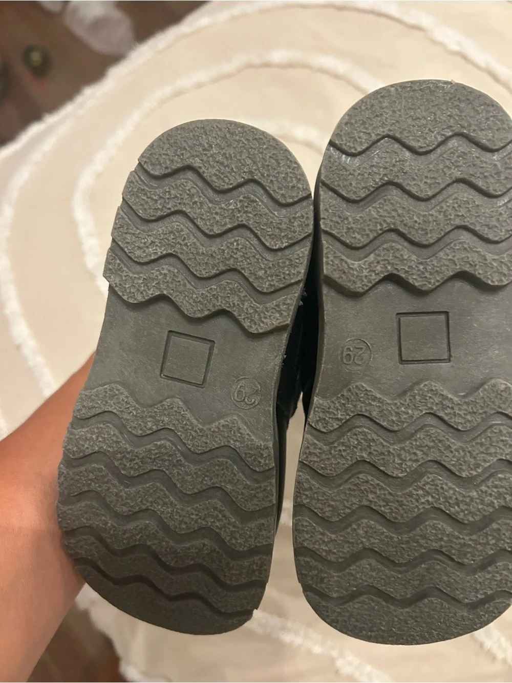 NWOTS Source Unknown Black Toddler Hook-and-Loop Walker Shoes